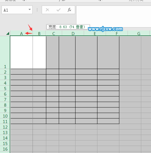 EXCEL2016怎么快速設(shè)置所有的行與列一樣