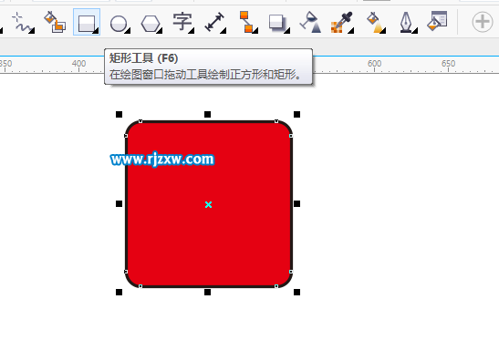 cdr矩形邊框怎么去掉
