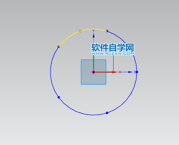 UG草圖圓畫五等分的方法