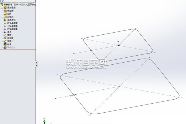 solidworks放樣折彎展開(kāi)的方法