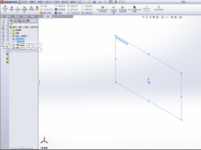 solidworks旋轉畫一個圓柱的方法