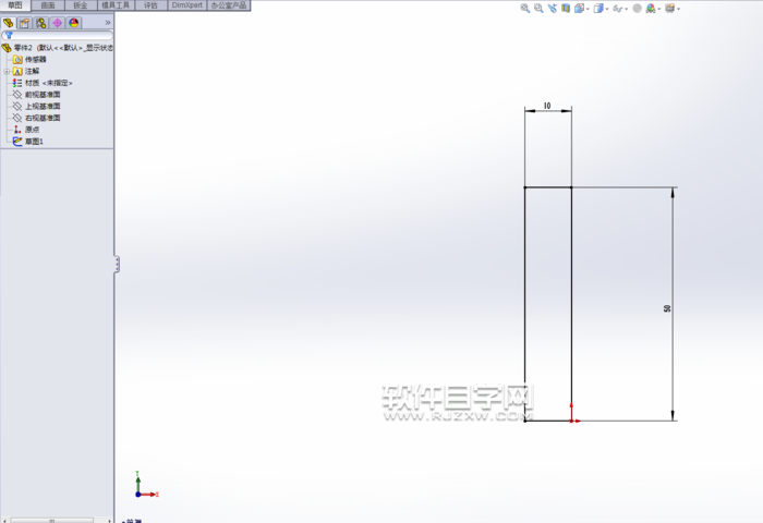 solidworks旋轉畫一個圓柱的方法