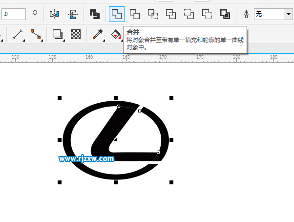 CDRX8設計LEXUS雷克薩斯的標志教程